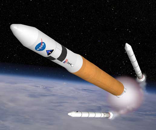 Ares launched in to orbit (artist's conception)