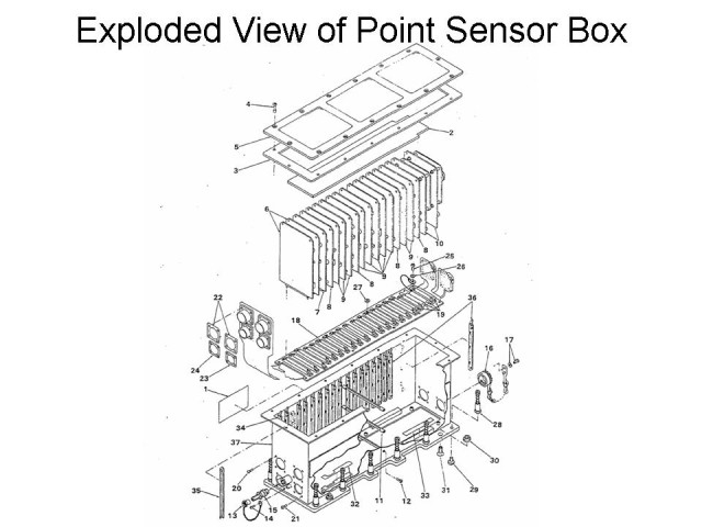 Space Shuttle ECO Sensors: Exploded View of Point Sensor Box