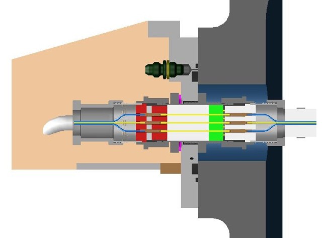 Space Shuttle Feedthrough Connector used for the ECO Sensors.