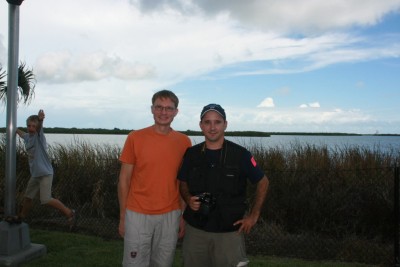 Armando Perdomo and Rainer Gerhards at Kennedy Space Center