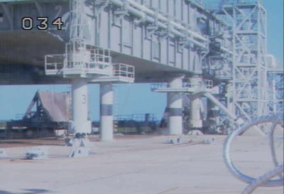 The Rotating Service Structure at launch pad 39A is now in parking position