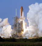 STS-118 launching. Photo Credit: NASA