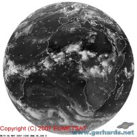 Clouds on Earth, full disc
