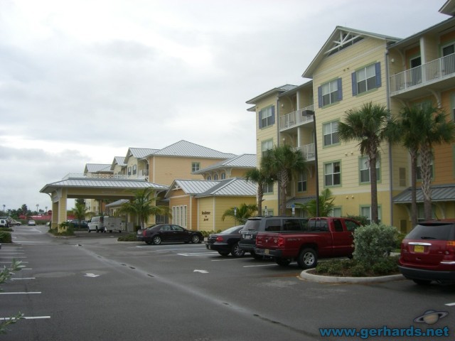 An inside view of the Residence Inn in Cape Canaveral. I stayed there in 2007 and it was an excellent, brand-new hotel. I enjoyed the stay very much. Pictures show actual room details.