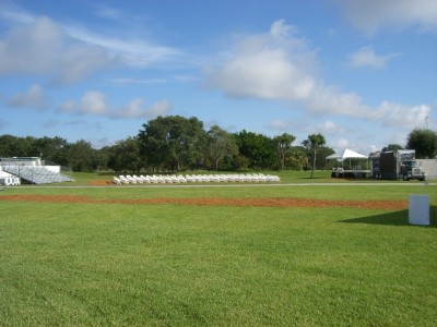 This is the main area of Kennedy Space Center Visitor complex. Here, you view launches from if you did not get launch transportation tickets.