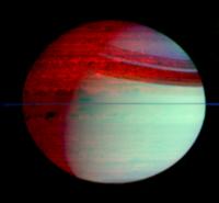 Untere Wolkenschicht von Saturn (Falschfarben)